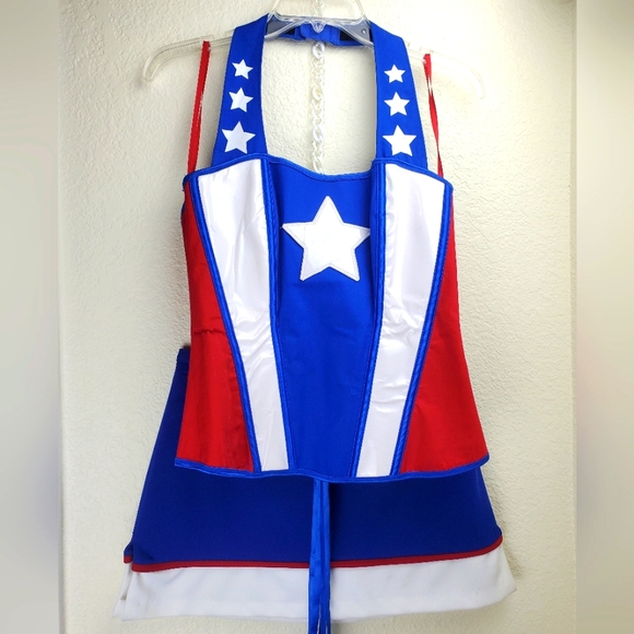 USO Girl Costume Captain America - Picture 1 of 7